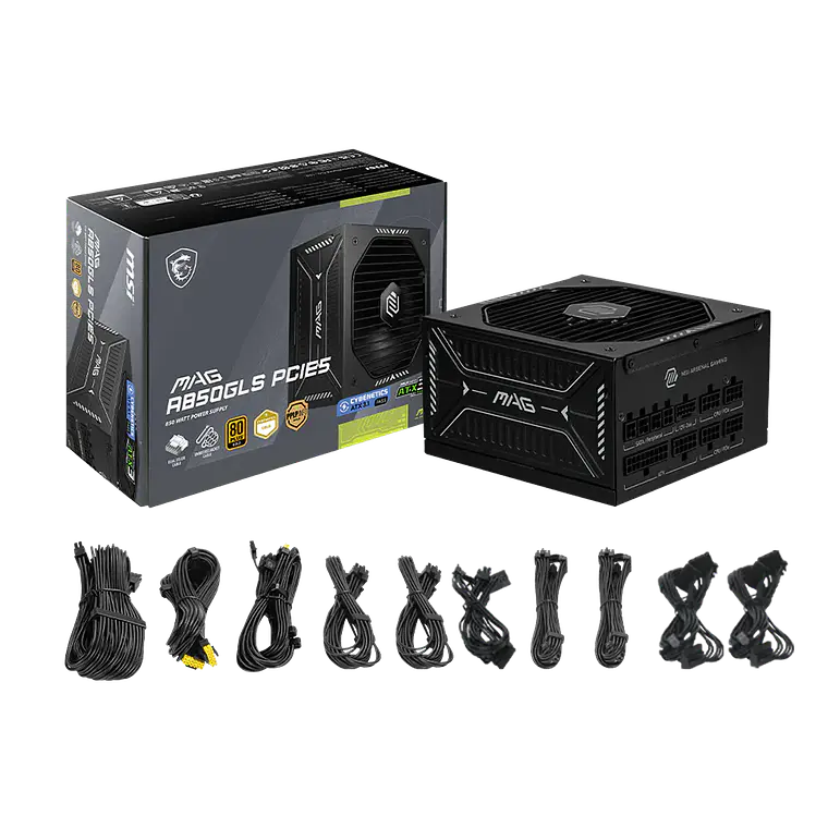 Fuente de Poder 850W MSI MAG A850GLS PCIE5 80+ Gold Modular 4