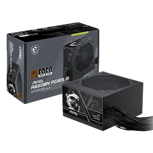 Fuente de Poder 650W MSI MAG A650BN PCIE5 III 80+ Bronze