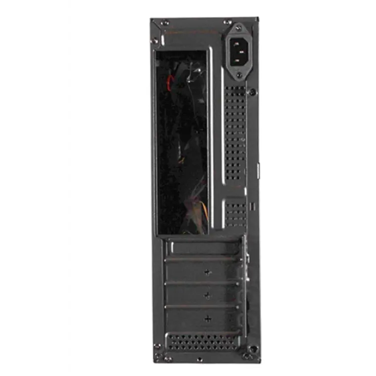 Gabinete Clio S609 Micro ATX con Fuente 500W, USB 3.0, Tipo-C 3.1, Slim Case, Negro 4