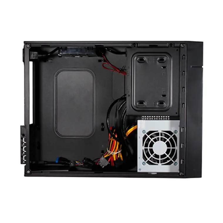 Gabinete Clio S609 Micro ATX con Fuente 500W, USB 3.0, Tipo-C 3.1, Slim Case, Negro 5