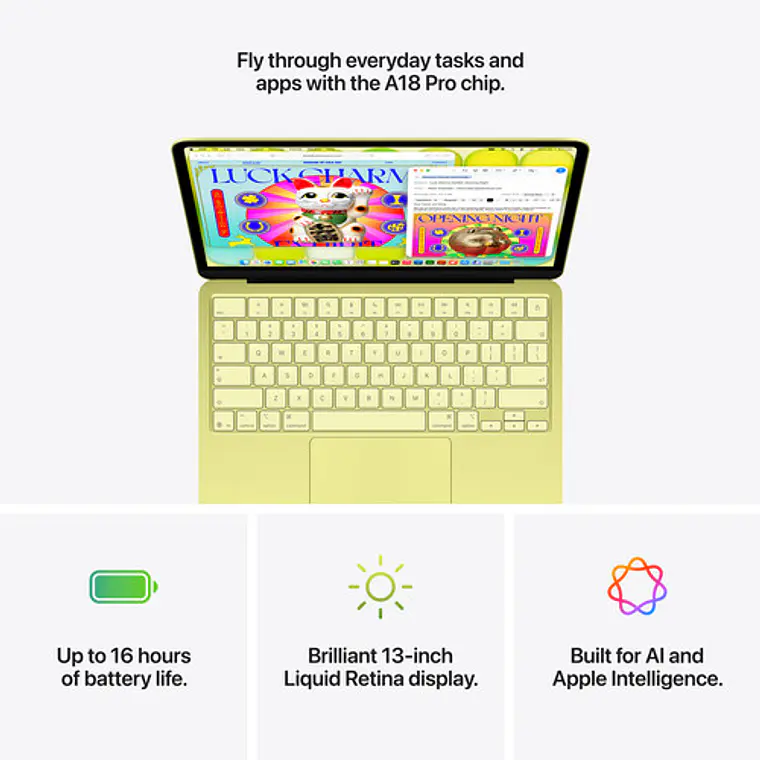 MacBook Neo 13 (A18 6Core, GPU 5Core, 8GB Ram, 512GB, MacOS) Indigo 5
