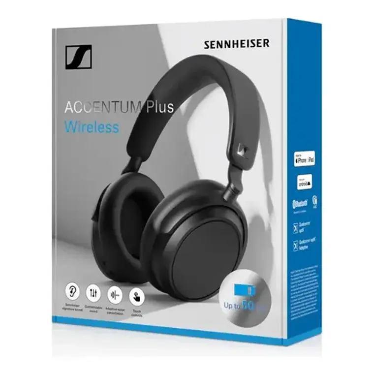 Audifono Over Ear Accentum Plus Wireless bluetooth con cancelacion de ruido Sennheiser negro 4