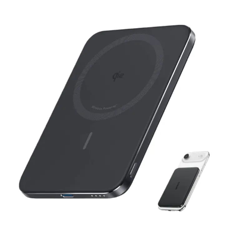 Power Bank Anker Nano 5000mAh MagGo Qi2 15W inalámbrico compacto ultradelgado 1