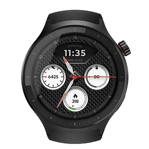 Motorola Moto Watch Smartwatch, GPS Integrado, Sensor SpO2, Bluetooth 5.0 LE, Carga Magnética, Negro
