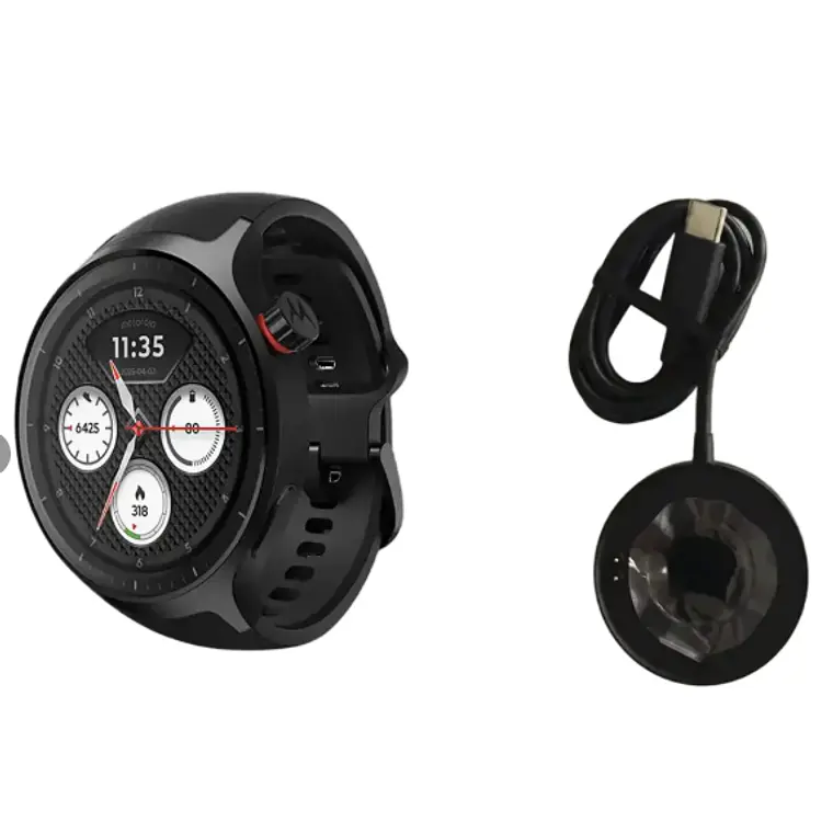 Motorola Moto Watch Smartwatch, GPS Integrado, Sensor SpO2, Bluetooth 5.0 LE, Carga Magnética, Negro 3