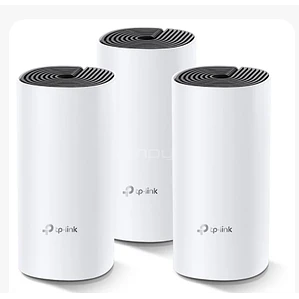 El TP-Link Deco M4 (3-pack)- Sistema Wi-Fi - (3 enrutadores) - malla 1GbE - Wi-Fi 5 - Doble banda