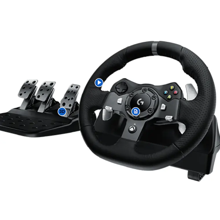 Volante de Carrera Gaming Logitech G920 Driving Force XBOX ONE, XBOX Series, PC 4