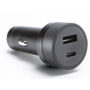 Cargador de auto USB-C/USB-A 42W - Mophie Negro