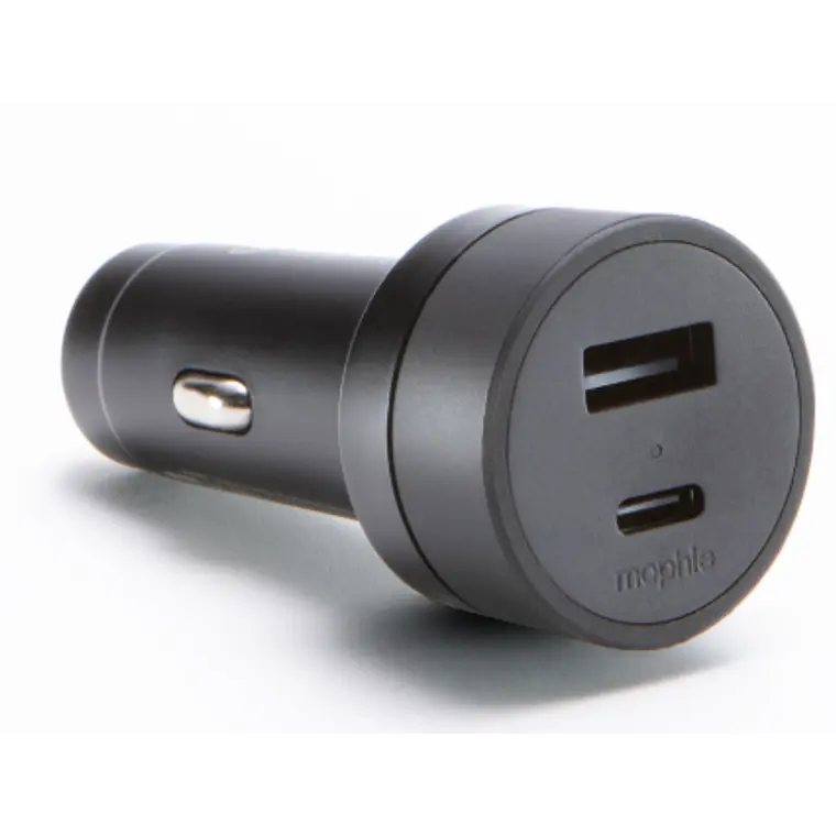 Cargador de auto USB-C/USB-A 42W - Mophie Negro 1