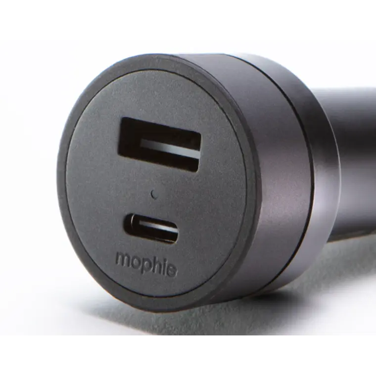 Cargador de auto USB-C/USB-A 42W - Mophie Negro 2