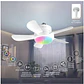 Ventilador de Techo Inteligente 2 en 1, LED RGB, Wi-Fi, Alexa, Google, Siri - Miniatura 2