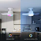 Ventilador de Techo Inteligente 2 en 1, LED RGB, Wi-Fi, Alexa, Google, Siri - Miniatura 3