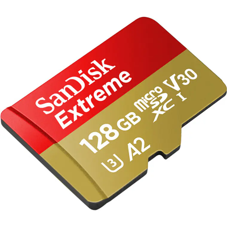 Tarjeta MicroSDXC 128GB SanDisk Extreme A2 / Video Class V30 / UHS-I U3 / Class10  2