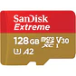Tarjeta MicroSDXC 128GB SanDisk Extreme A2 / Video Class V30 / UHS-I U3 / Class10  - Miniatura 1