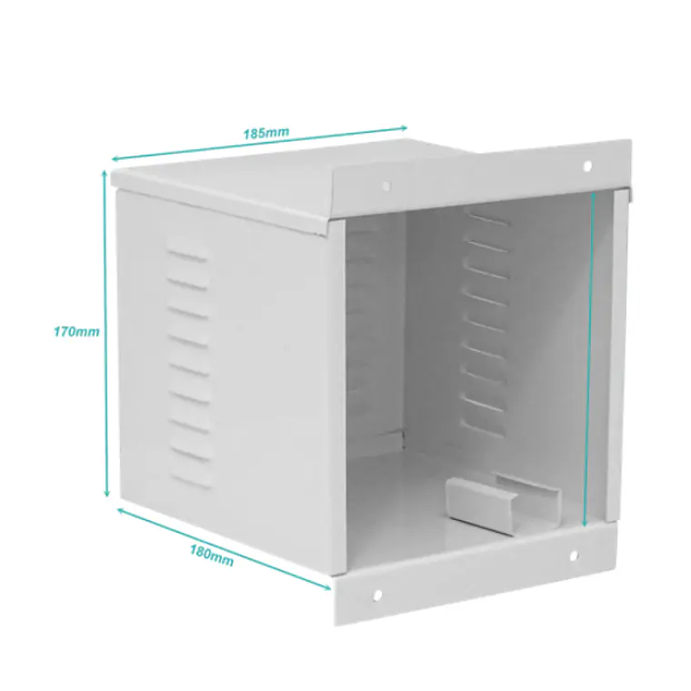 Gabinete Metálico para Sirena 15W con Ranuras y Tamper  2