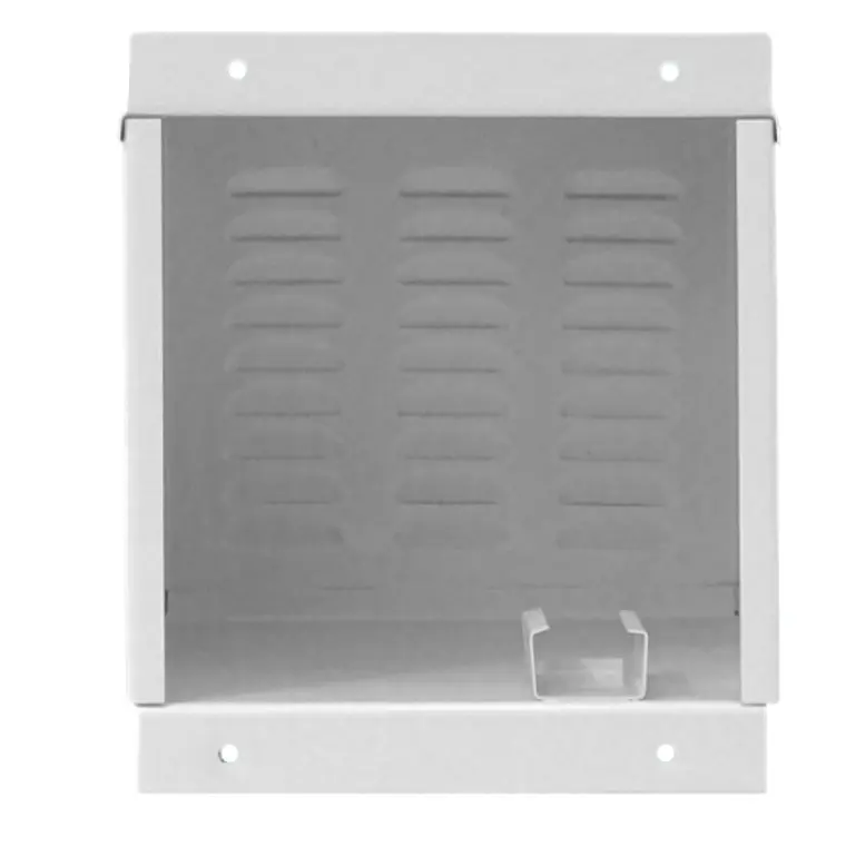 Gabinete Metálico para Sirena 15W con Ranuras y Tamper  3