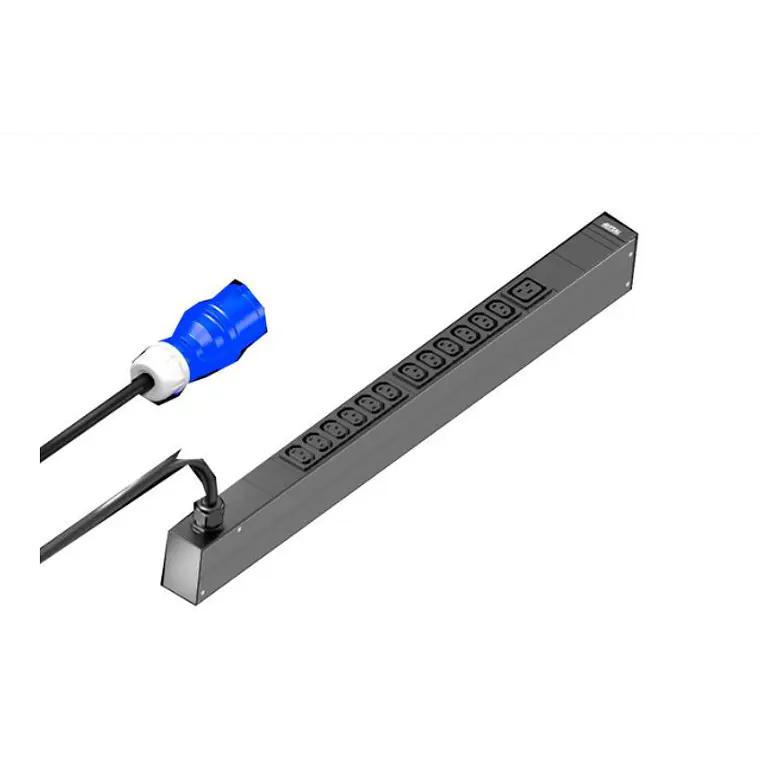 Unidad de distribución de energía desde un cable de derivación a varios equipos - Rittal PDU basica 12XC13 + 1XC19 1