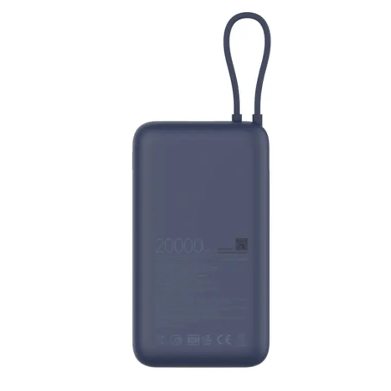 Cargador Xiaomi, Power bank, 33 Watt, Lithium, Para Universal, 20000mAh (Integrated Cable)  1