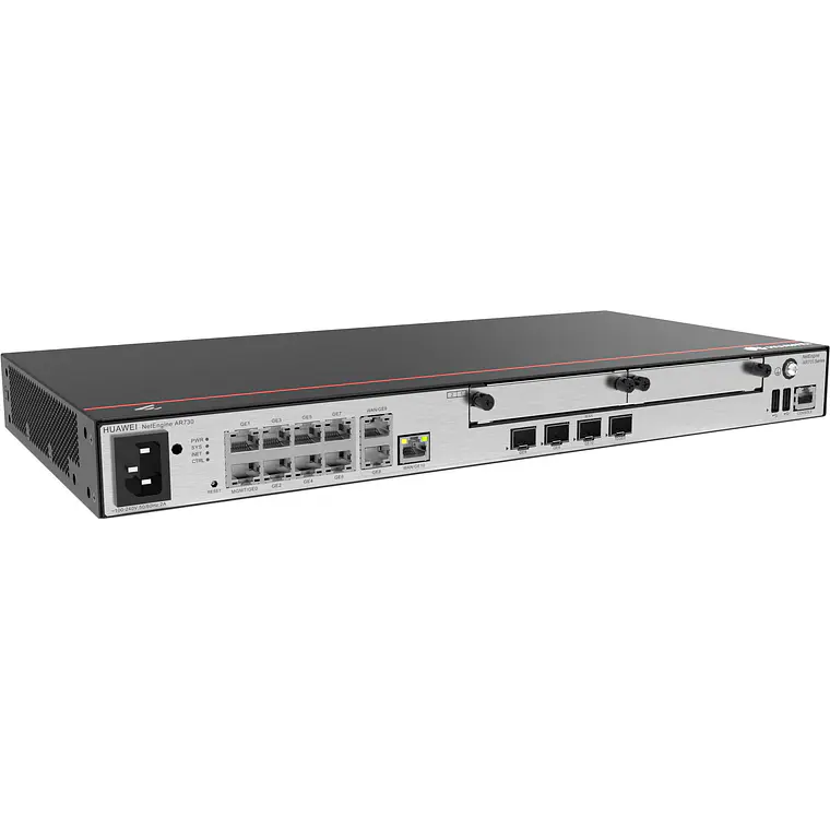 Router Huawei AR730 (8 Puertos Gigabit, 4 SFP, Rack 1U, Gris) 1