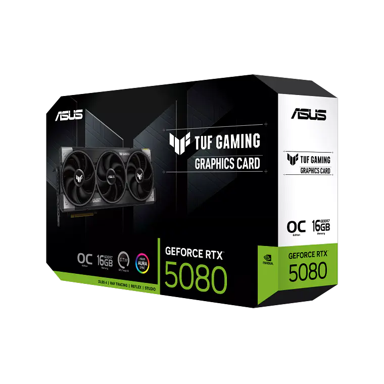 Tarjeta de Video ASUS TUF Gaming GeForce RTX™ 5080 16GB GDDR7 OC Edition 8