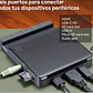 Hub multimedia Zagg de 6 puertos USB-C, Gris/Negro - Miniatura 1