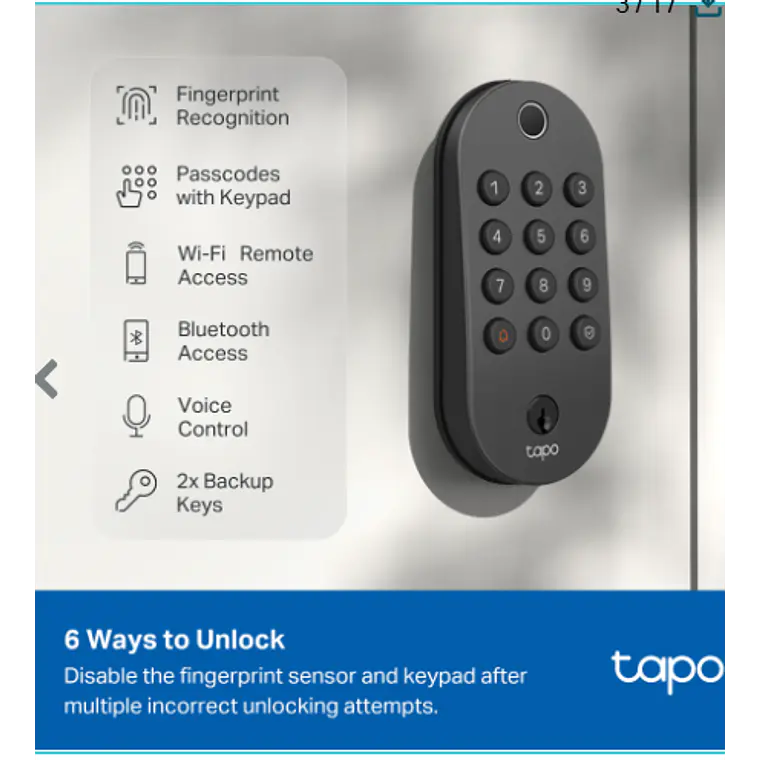 Cerradura Inteligente - Tapo DL105 3