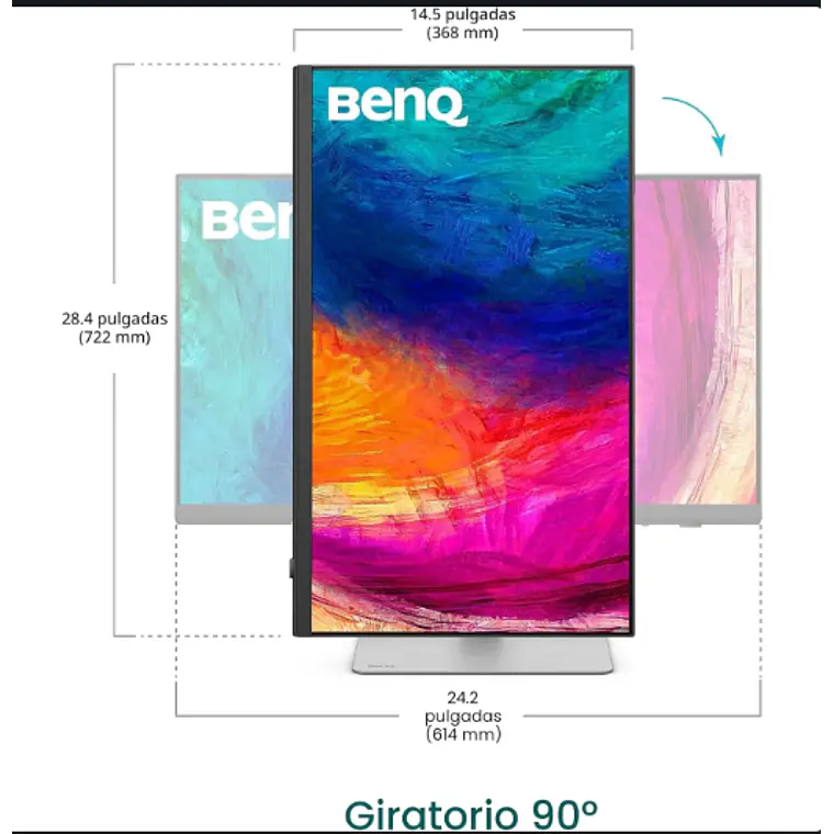 Monitor Profesional BenQ Creative Pro PD273OS de 27“, 5K, Thunderbolt 4 Color Blanco 2