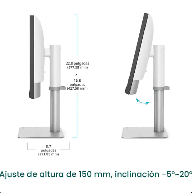 Monitor Profesional BenQ Creative Pro PD273OS de 27“, 5K, Thunderbolt 4 Color Blanco 4