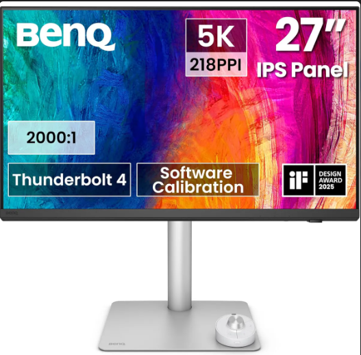 Monitor Profesional BenQ Creative Pro PD273OS de 27“, 5K, Thunderbolt 4 Color Blanco