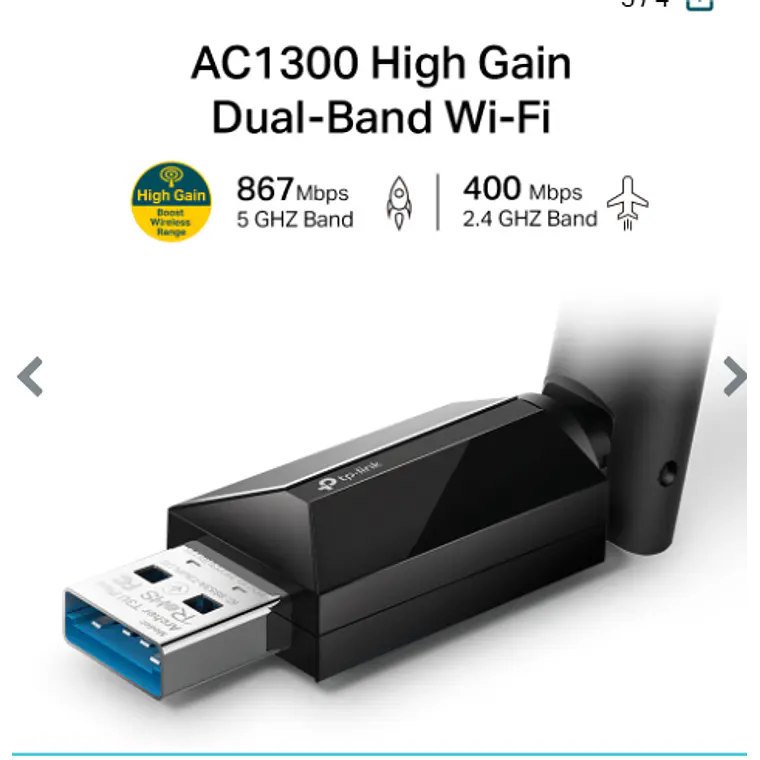 Archer T3U Plus Adaptador de Red USB 3.0 WiFI 5 - TP-Link  2