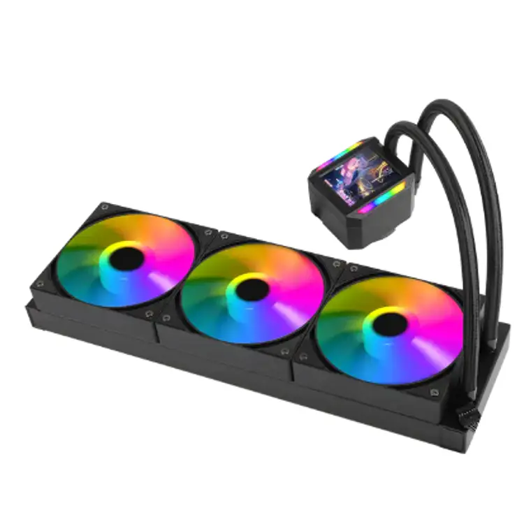 Ventilador CPU Water Cooler EW-360S4 ARGB 360 con pantalla - Esgaming 1