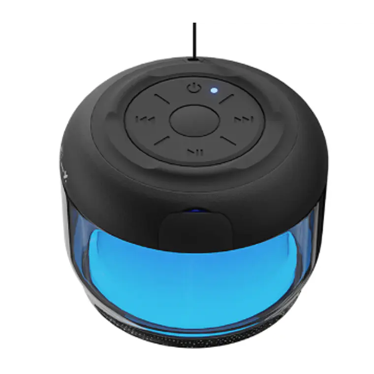 Parlante Bluetooth Portátil 3W, Inalámbrico, Led, Negro - Xtech  1