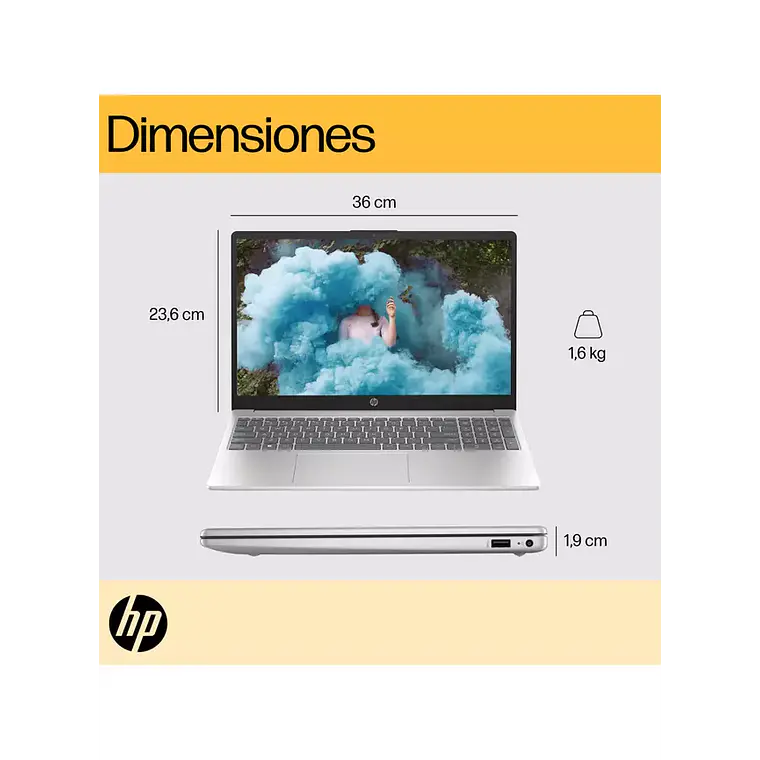 Notebook HP de 15.6“ (Ryzen 7 7730U, 16GB Ram, 1TB, Win11 Home) 6
