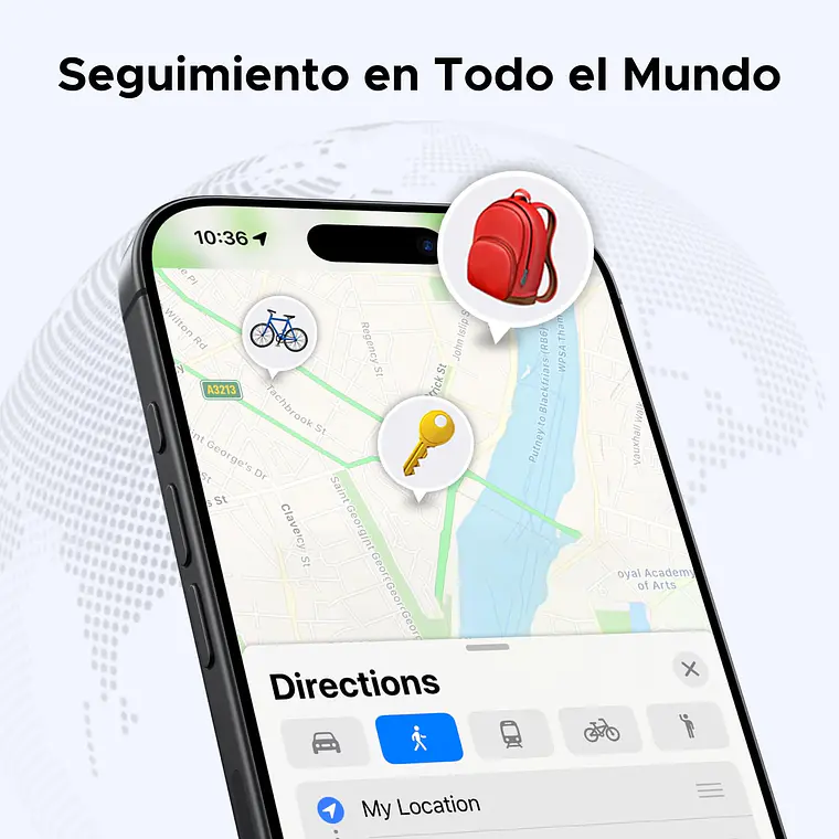 Localizador Bluetooth SmartTag Tracker Soporte iOS Rastreador UGreen CM816 4