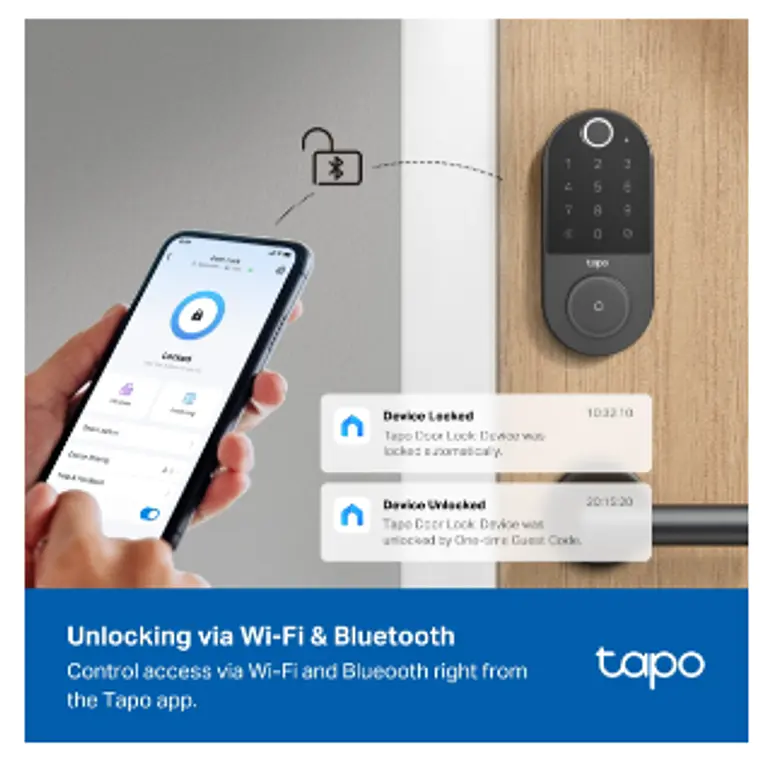 Cerradura de puerta inteligente con Wi-Fi  - TAPO  4