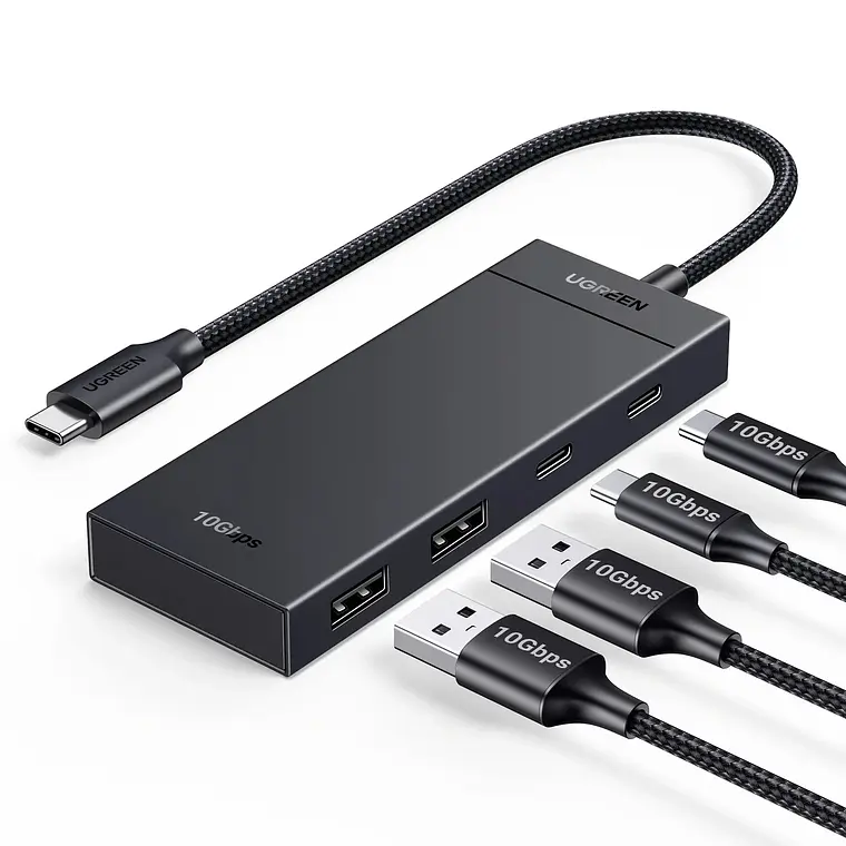 Adaptador Multipuerto HUB UGREEN CM806 (USB-C x2, USB-A x2) 2