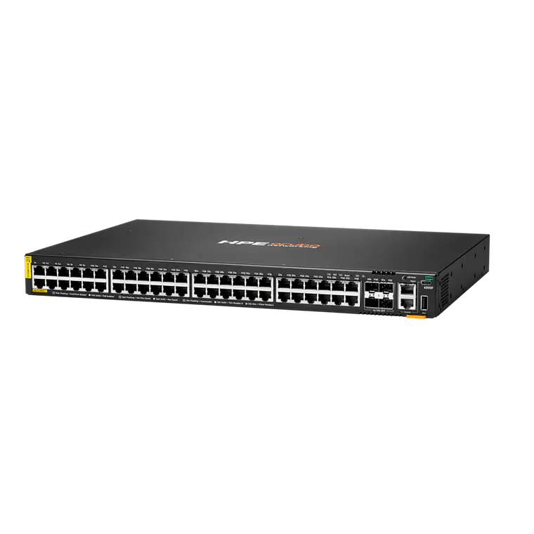 Switch HPE Aruba Networking CX 6200F 48G Class‑4 PoE 4SFP+ 370W 3