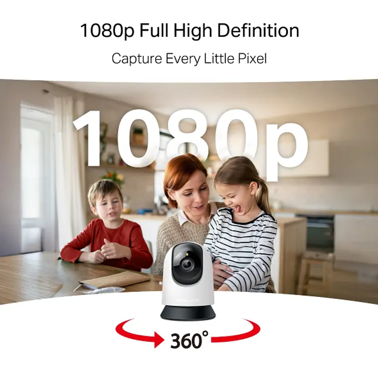 Cámara Wi-Fi de seguridad 360 para el hogar Tp-Link MC200 4