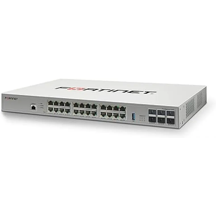 Switch 24 Puertos Fortinet FortiSwitch 124G-FPOE Layer 2 PoE+ 2