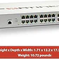 Switch 24 Puertos Fortinet FortiSwitch 124G-FPOE Layer 2 PoE+ - Miniatura 3