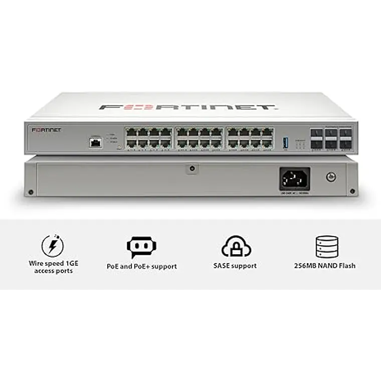 Switch 24 Puertos Fortinet FortiSwitch 124G-FPOE Layer 2 PoE+ 4