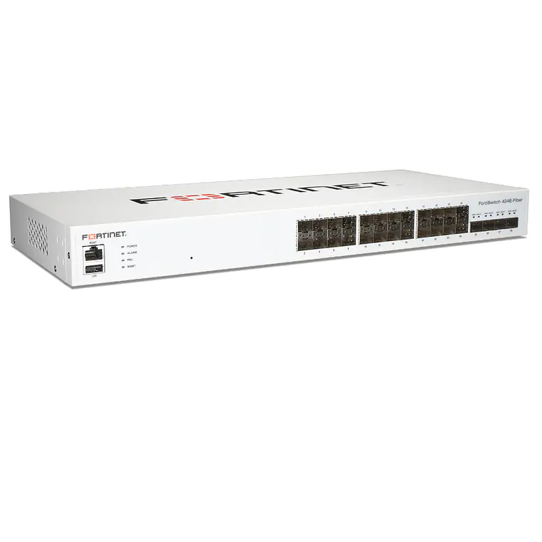Switch 24 puertos Fortinet FortiSwitch 424E-Fiber (Capar 2/3 Fiber Switch) 3