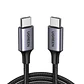 Cable USB-C 2.0 UGREEN 2Mts. 3A Carga Ràpida. Mat Aluminio Niquelado - Miniatura 2