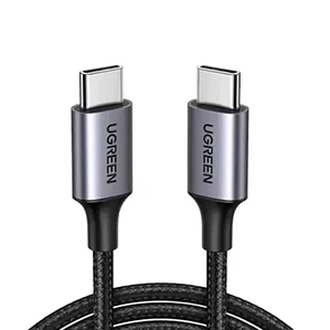 Cable USB para carga rápida 2 Metros Negro UGREEN USB-C to USB-C PD  5A Max