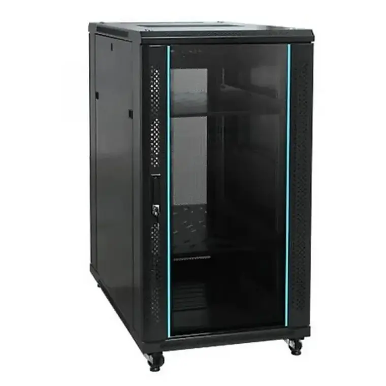 Rack a Piso Global Link, con puerta frontal de vidrio 22U 19