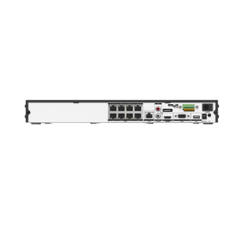 Grabador NVR Hikvision de 8 Canales IP con PoE integrado y 2 Bahías Sata 5