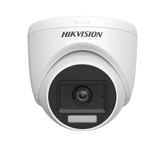 Cámara de Vigilancia 2MP Analógica Minidomo Hikvision Turbo HD Smart Hybrid Light Audio Coaxial