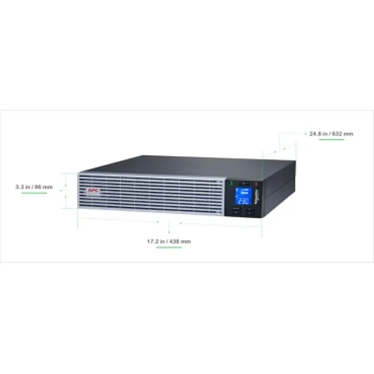 UPS 3000VA Online APC Easy UPS 2700W Doble Conversión 2U SRVL3KRIRK 5
