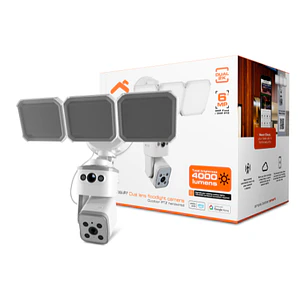 Cámara de seguridad para exteriores Nexxt Solutions Smart Wi-Fi® de Doble Lente con Reflector