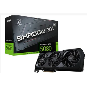 Tarjeta de Video MSI GeForce RTX 5080 16G SHADOW 3X OC, 16GB GDDR7, 1x HDMI, 3x DisplayPort